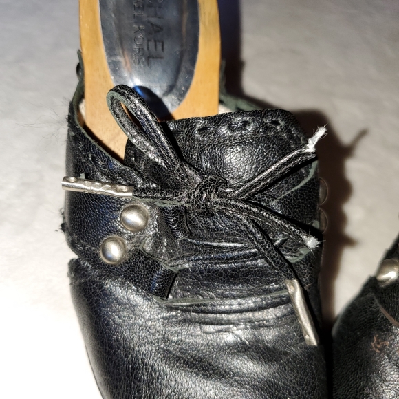 Michael Kors mule clog tie up black leather size 5 - Picture 8 of 9